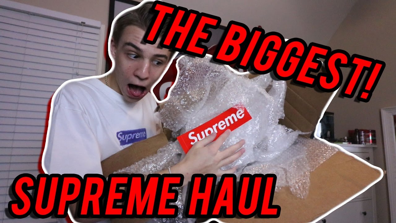 THE BIGGEST SUPREME HAUL ON YOUTUBE!! (MUST SEE)