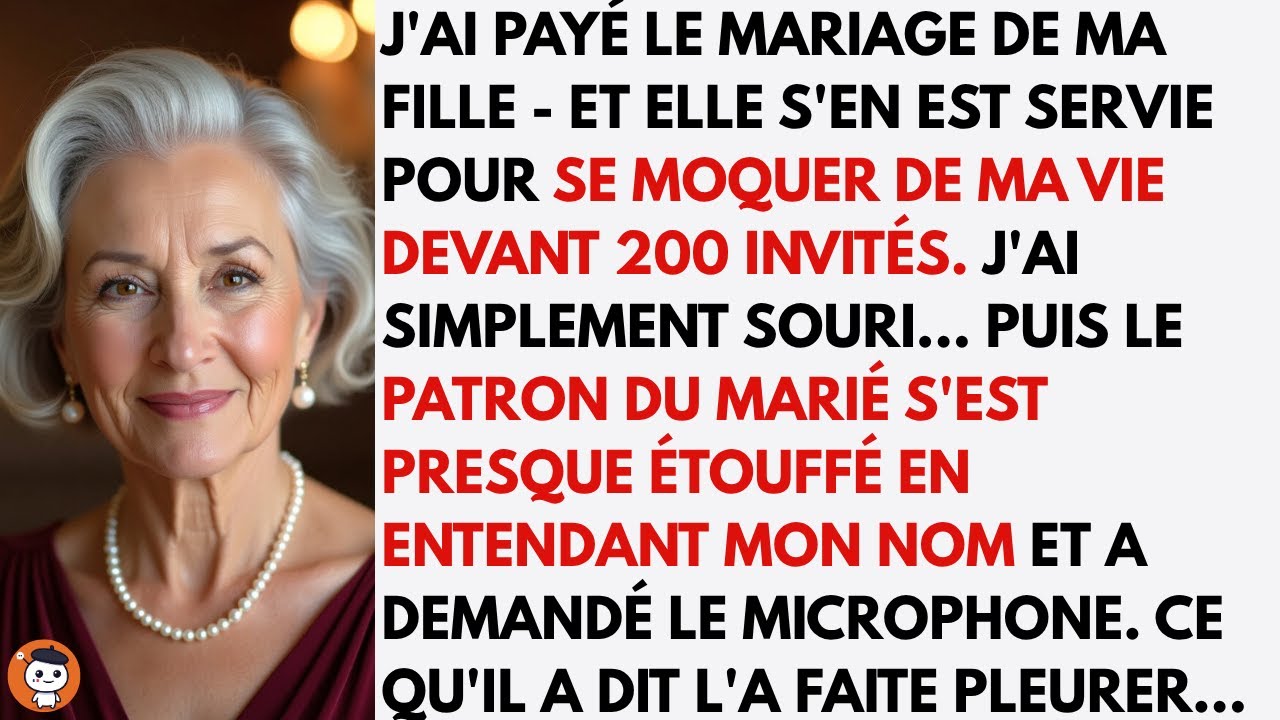 Ma fille s’est moquée de moi à son mariage… jusqu’à ce que le patron du marié prenne le micro