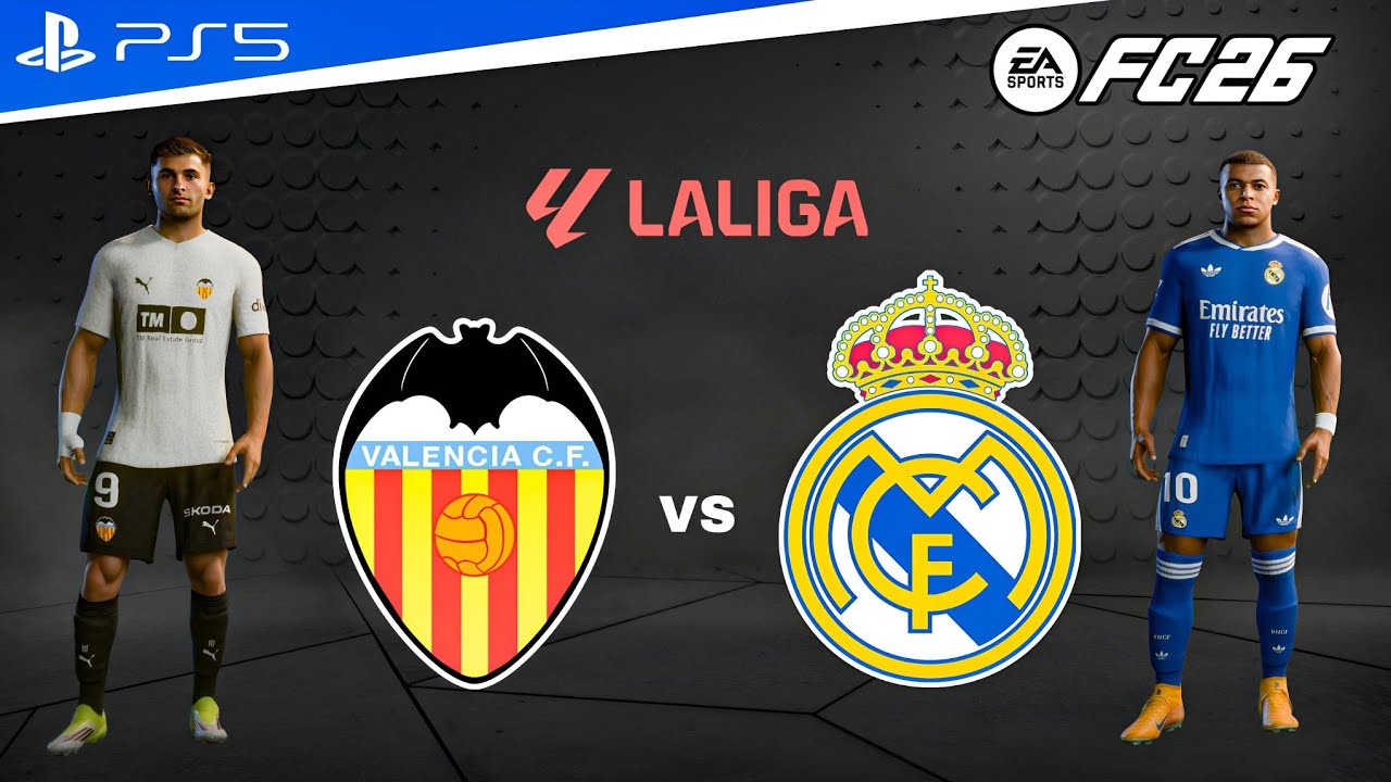 FC 26 - Valence vs Real Madrid | La Liga 25/26 Full Match [PS5™ 4k60]