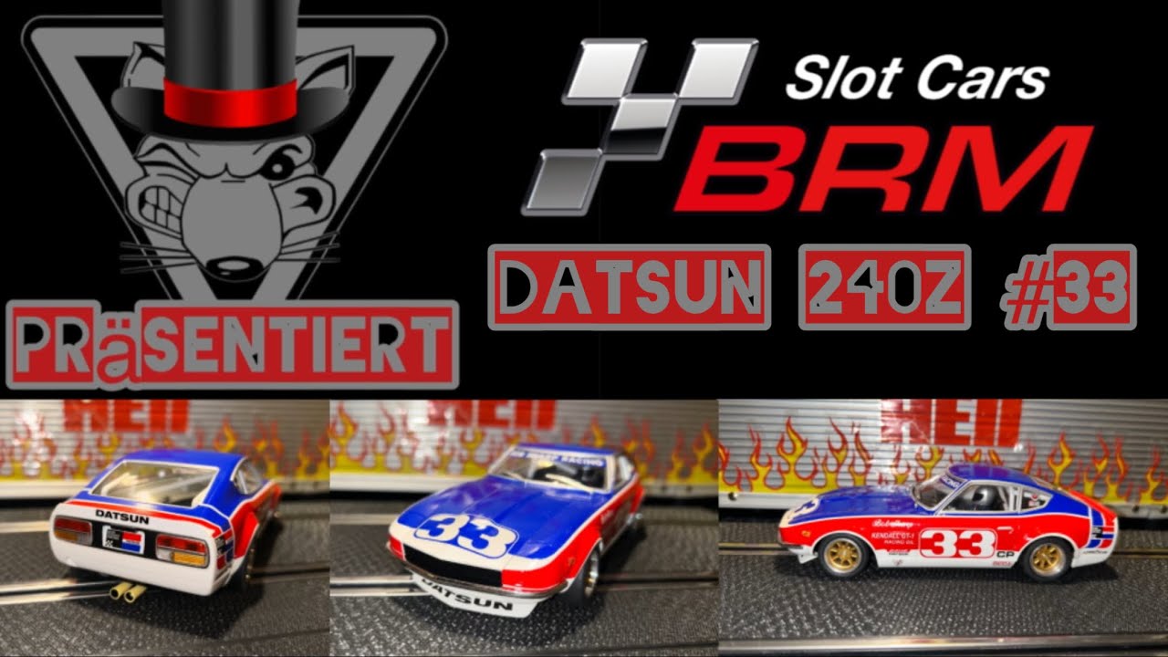 Unboxing BRM Datsun 240Z #33 #slotcarsareback #slotcar (no Carrera)
