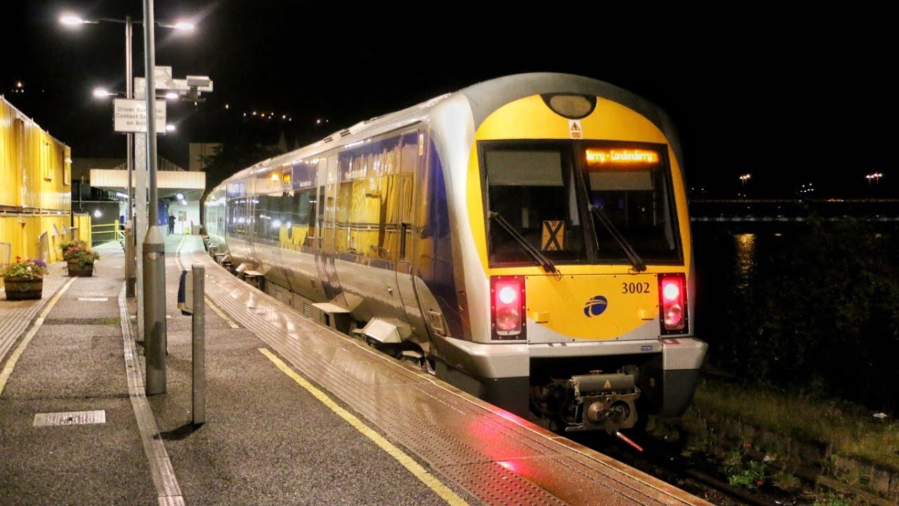 The final trains into the Derry  Waterside station  - 8th  October 2019