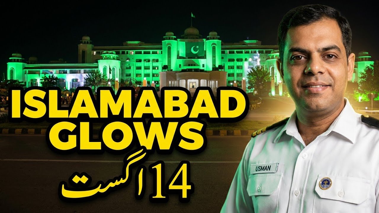 14 August Pakistan Independence Day 2025 | Beautiful Lighting in Islamabad 