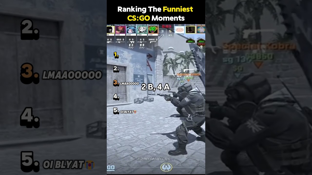 Ranking the FUNNIEST CSGO Moments😂💥