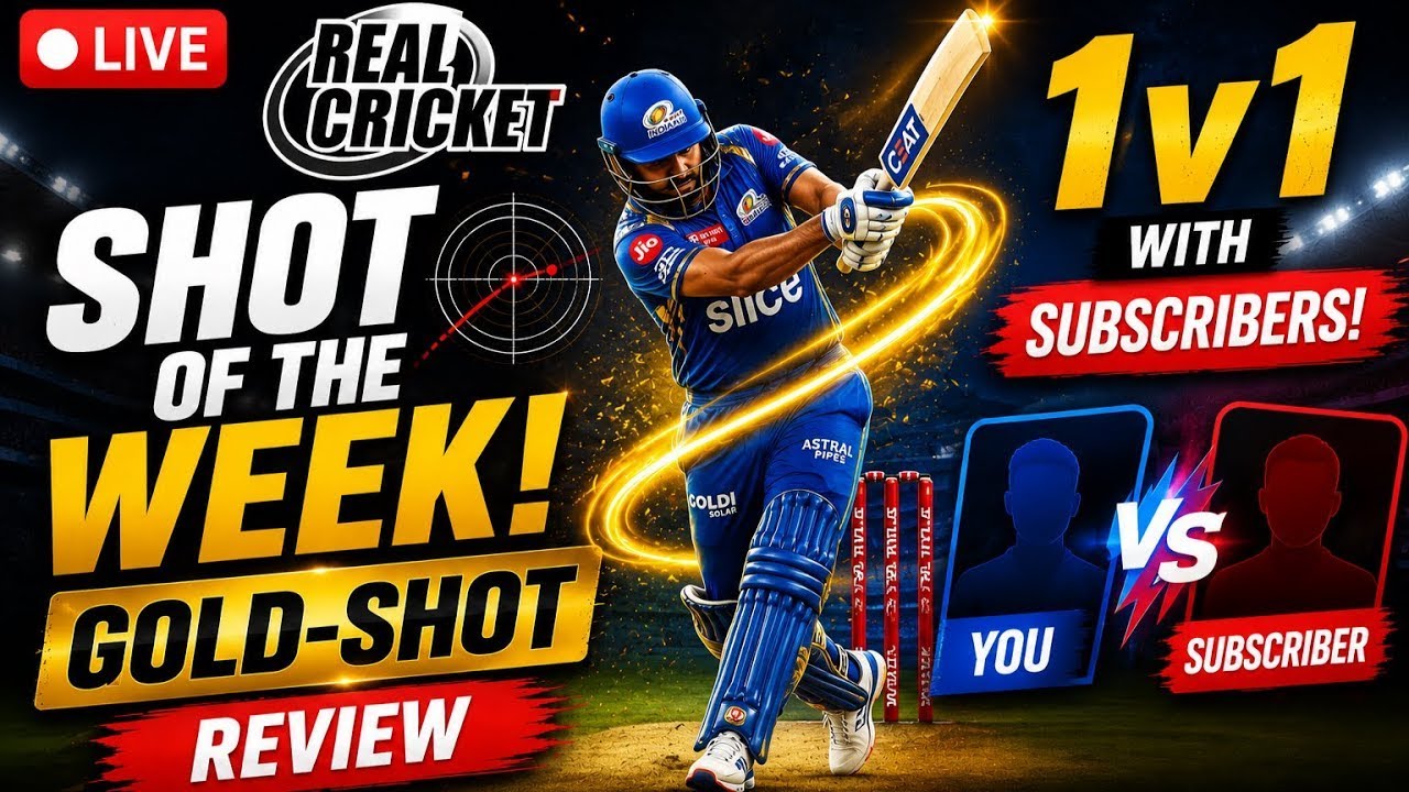 🔴 REAL CRICKET LIVE 😱 | SHOT OF THE WEEK REVIEW + 1v1 WITH SUBSCRIBERS 🔥