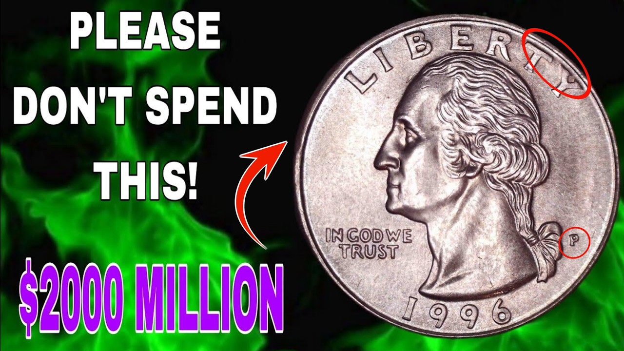 Most Valuable 1996 P Washington Quarter Coins Sold at Auction!