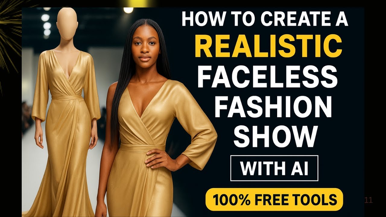 Start a Faceless Fashion Show with AI (100% Free Tools)
