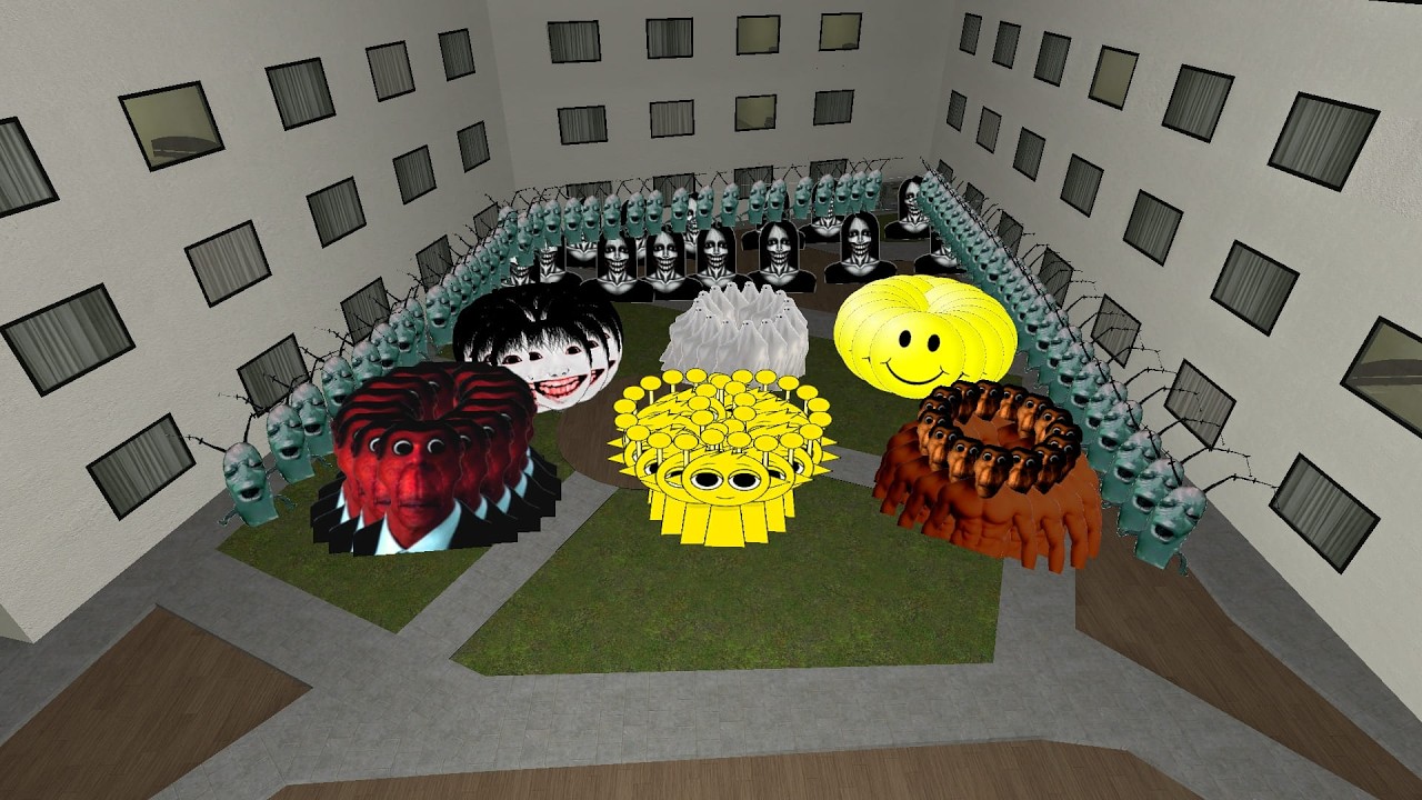 NEXTBOT SPAWNED RIGHT IN FRONT OF ME IN THE MAZE(Garry’s Mod)!!#GmodCentral#gmod#garrysmod#nextbot