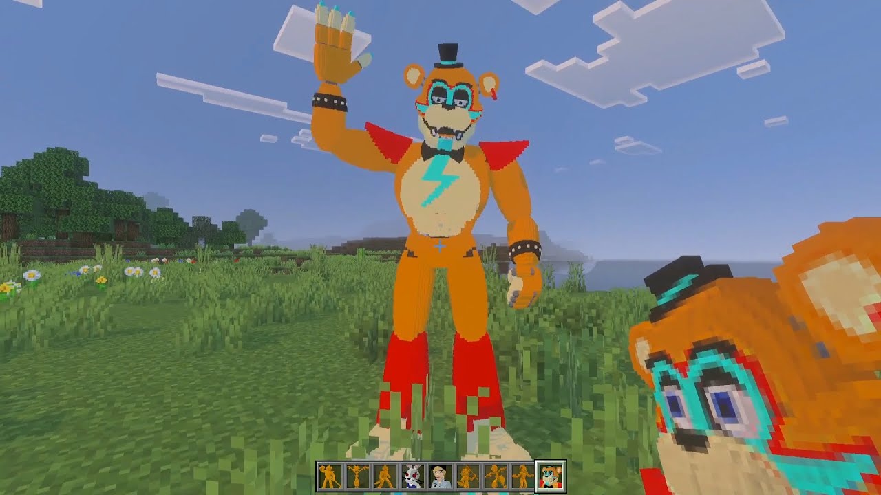 FNAF Security Breach Addon in Minecraft Bedrock