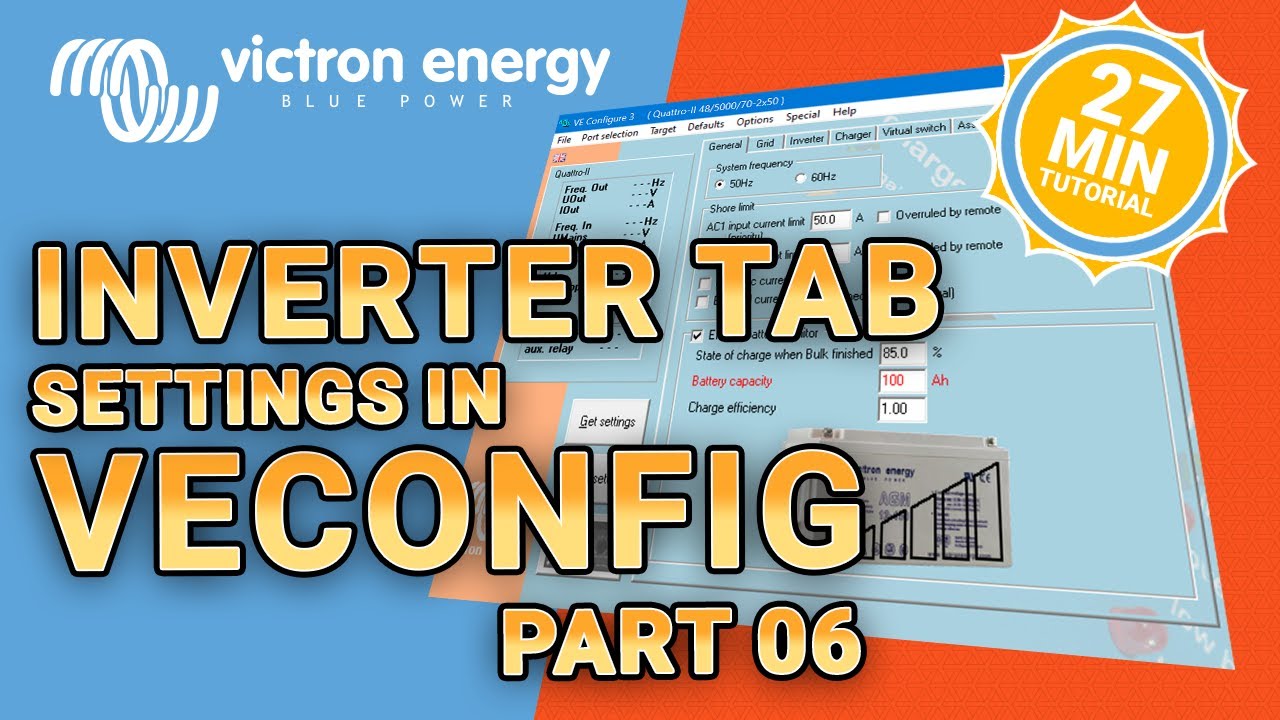Victron VEConfig - Inverter Settings Tab Tutorial [UPDATED 2024]
