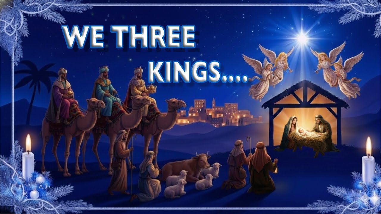 We Three Kings | Instrumental Christmas Carol with Lyrics 