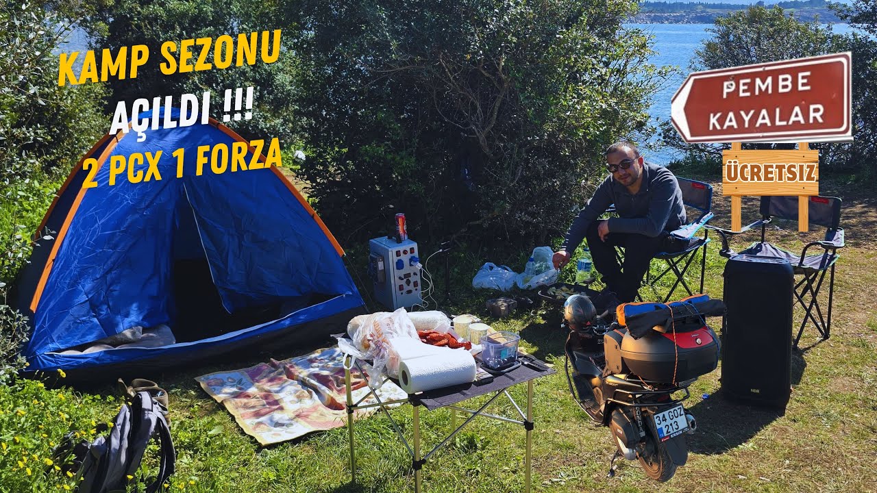 PCX 125&FORZA 250 KEFKEN KAMP (PEMPE KAYALIKLAR)!!