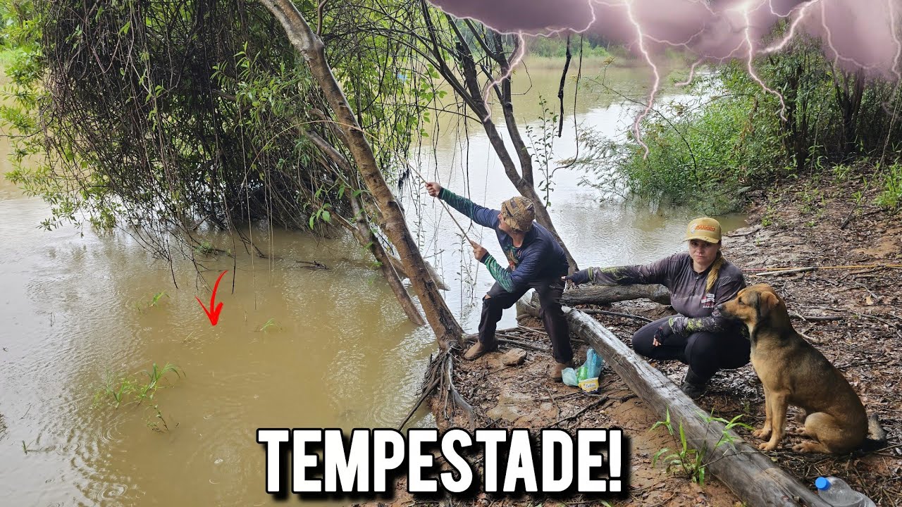 EM MEIO A TEMPESTADE O QUE EU MENOS IMAGINAVA, ACONTECEU!! pescaria. 