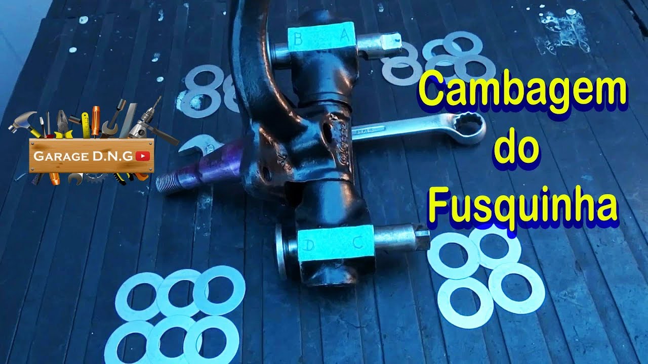 SUSPENSÃO DO FUSCA - PARTE 06 - CAMBAGEM DO FUSQUINHA