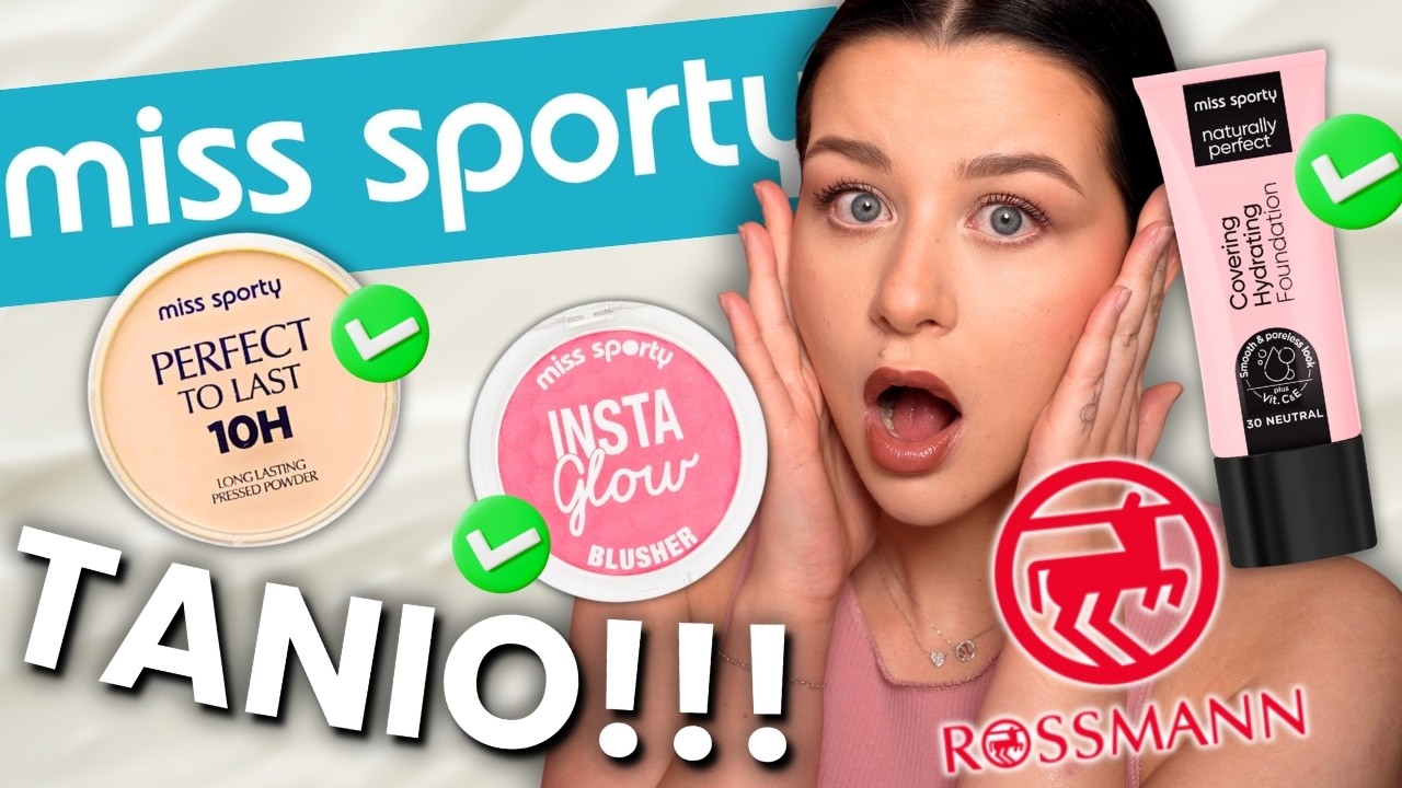 NAJTAŃSZA marka z Rossmanna! Test Miss Sporty! Jestem w SZOKU jaka jest DOBRA! Dusia