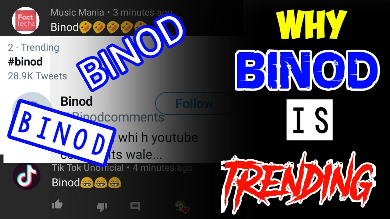 Why BINOD is Trending ? ACTUAL REASON || BINOD || Umesh Krishnia || BINOD MEMES || WHO IS BINOD ? ||