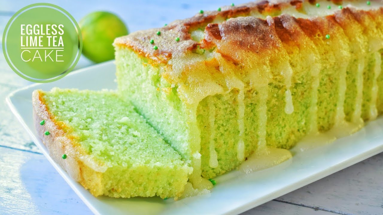 Eggless Lime Tea Cake Recipe | Homemade Lemon Cake Recipe