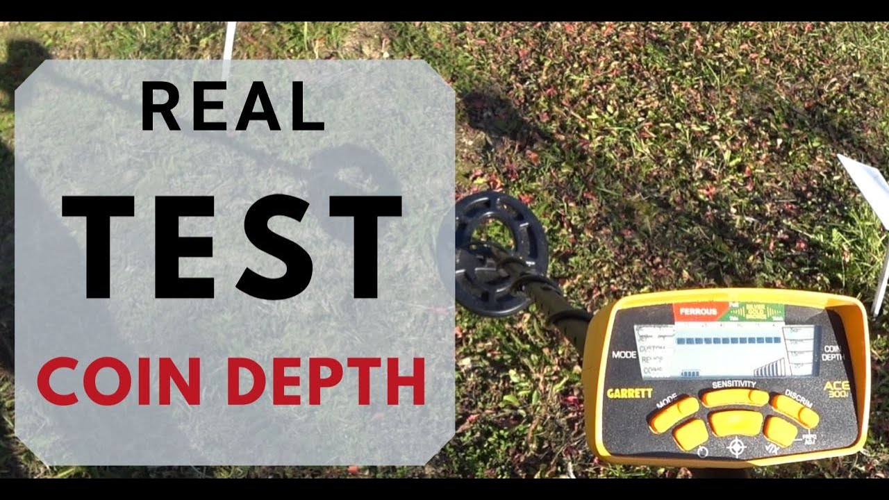 Garrett Ace 300i - coin depth TEST