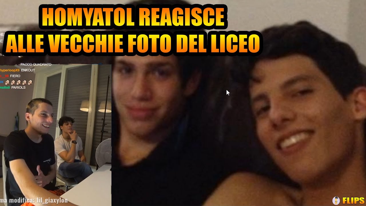 HOMYATOL REAGISCE ALLE VECCHIE FOTO DEL LICEO CON LUIS | HOMYATOL LIVE