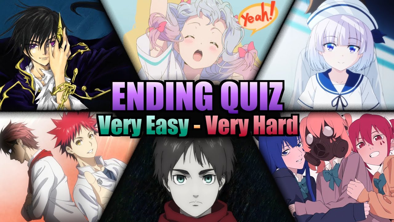 Anime Ending Quiz 🎶 | 50 Endings (Very Easy - Very Hard)