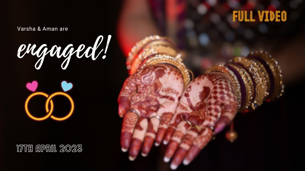 💍 Varsha & Aman's Ring Ceremony on 17th April 2023 in Varanasi [FULL ENGAGEMENT VIDEO] 🫶🏻 ❣️