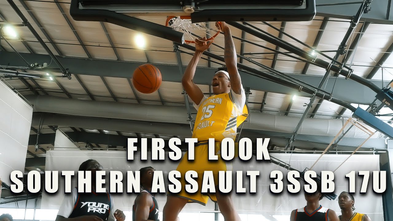 Davion Adkins MAKES AAU DEBUT WITH  Southern Assault 3SSB 17u vs Young Pro