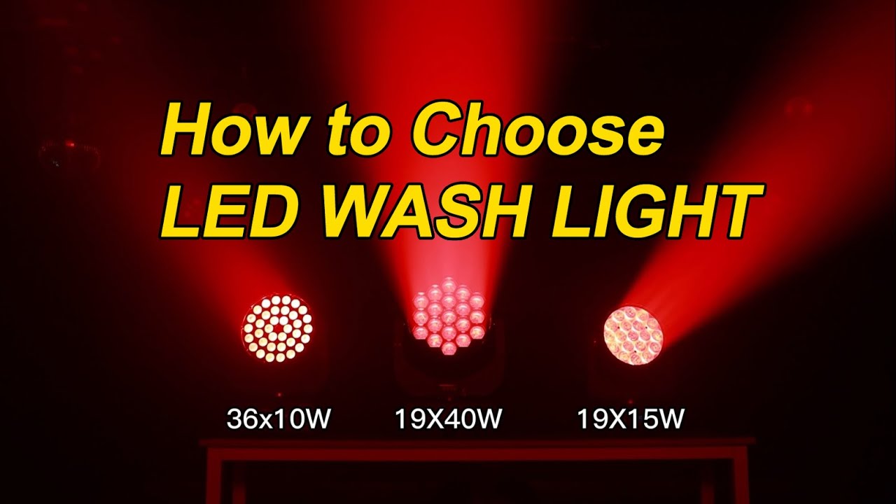 How to Choose the Best LED Wash Moving Head for Different Stage