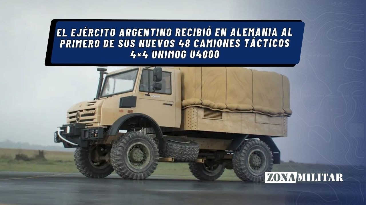 🇦🇷🇩🇪 El Ejército Argentino recibió en Alemania al primero de sus nuevos 48 camiones 4×4 UNIMOG U4000