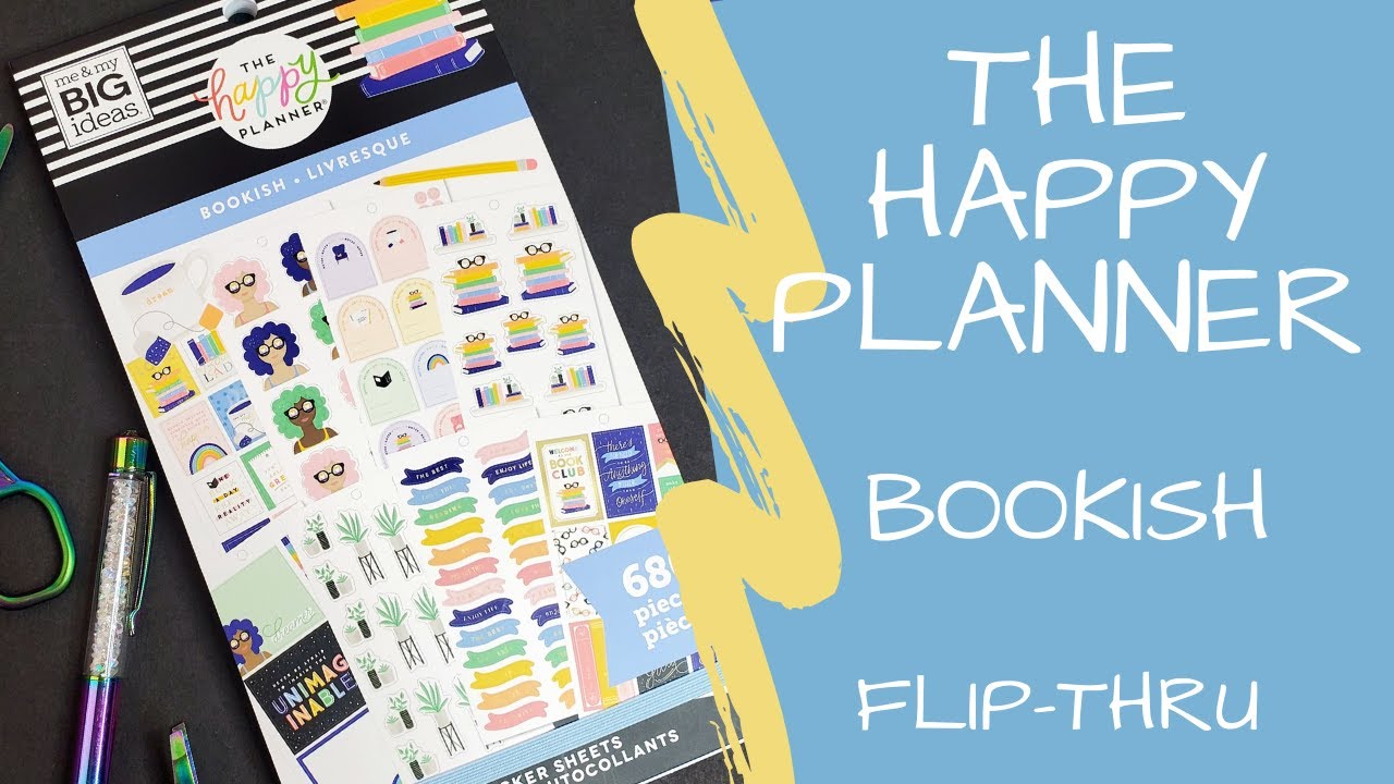 Bookish | Sticker Book Flip-Thru | Happy Planner 2020 Spring Release