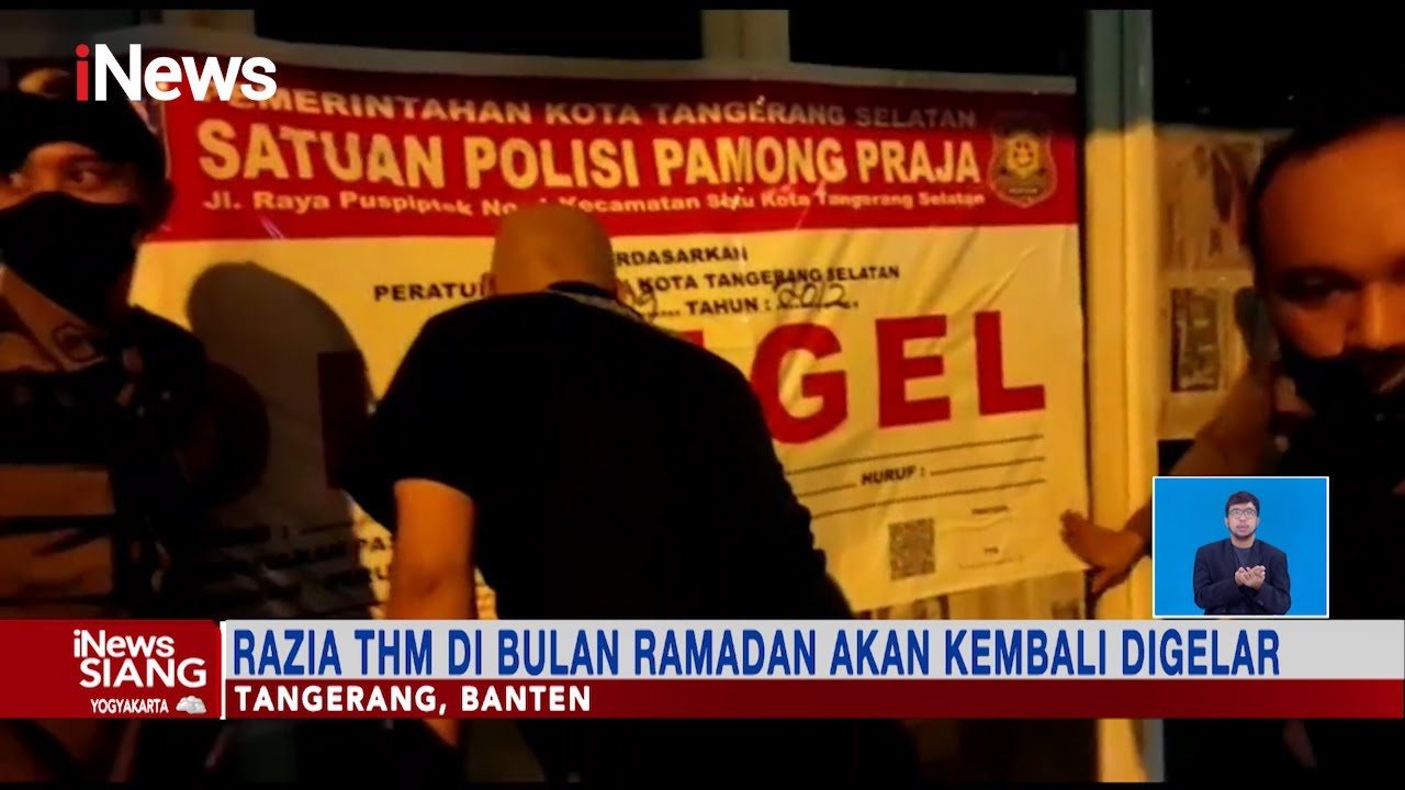 Nekat Beroperasi, Tempaty Hiburan Malam di Tangsel Disegel Petugas #iNewsSiang 18/04
