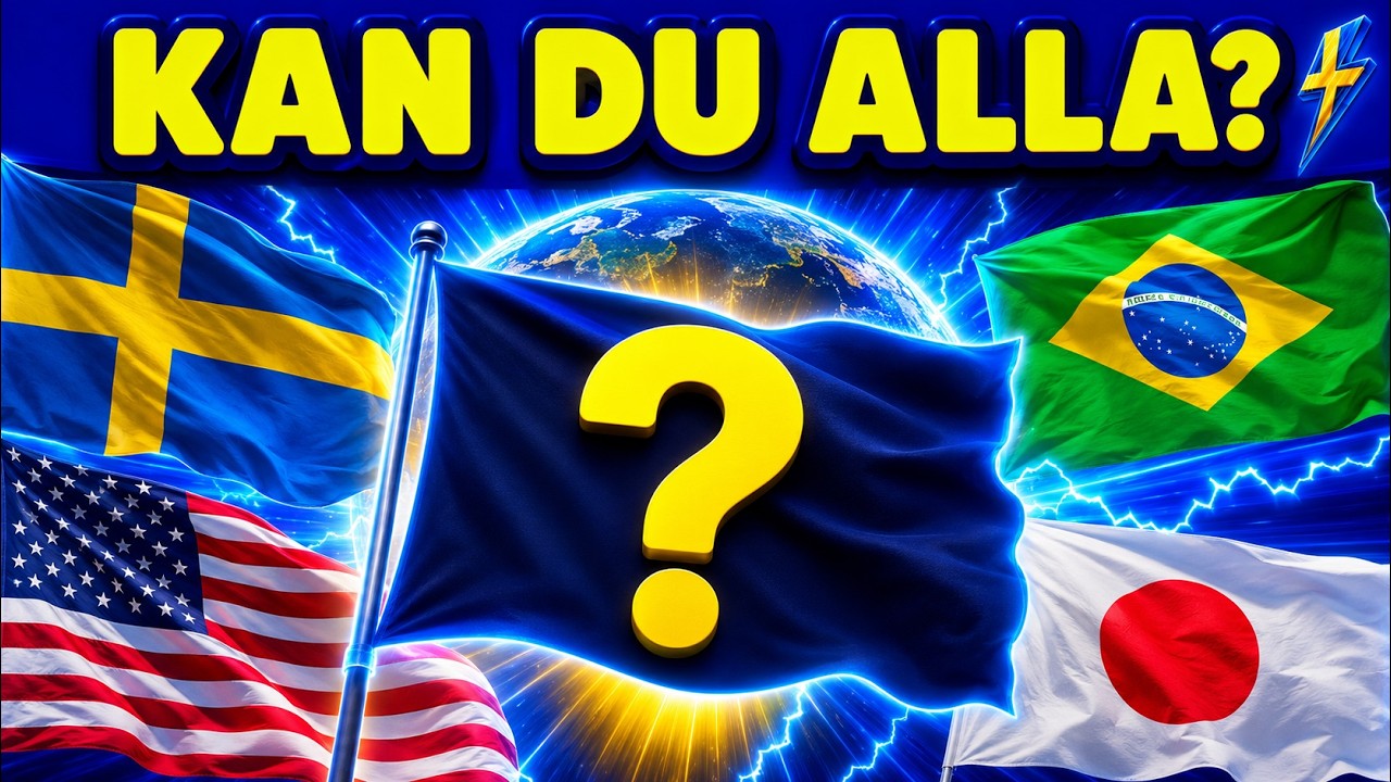30 Flaggor – Kan du Gissa Alla Länder? 🌍