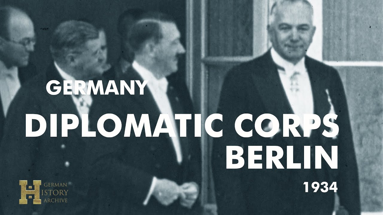 86 #Germany 1934 ▶ Berlin Diplomatic Corps - Chancellor of the Reich Adolf Hitler Reichskanzler