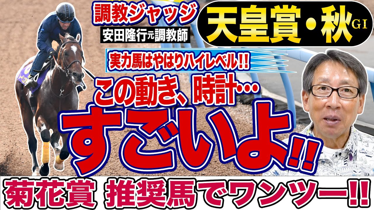 【天皇賞・秋2024】安田隆行元調教師が調教ジャッジ　「動き」「時計」「調教過程」を採点しピックアップした３頭を発表！《東スポ競馬ニュース》