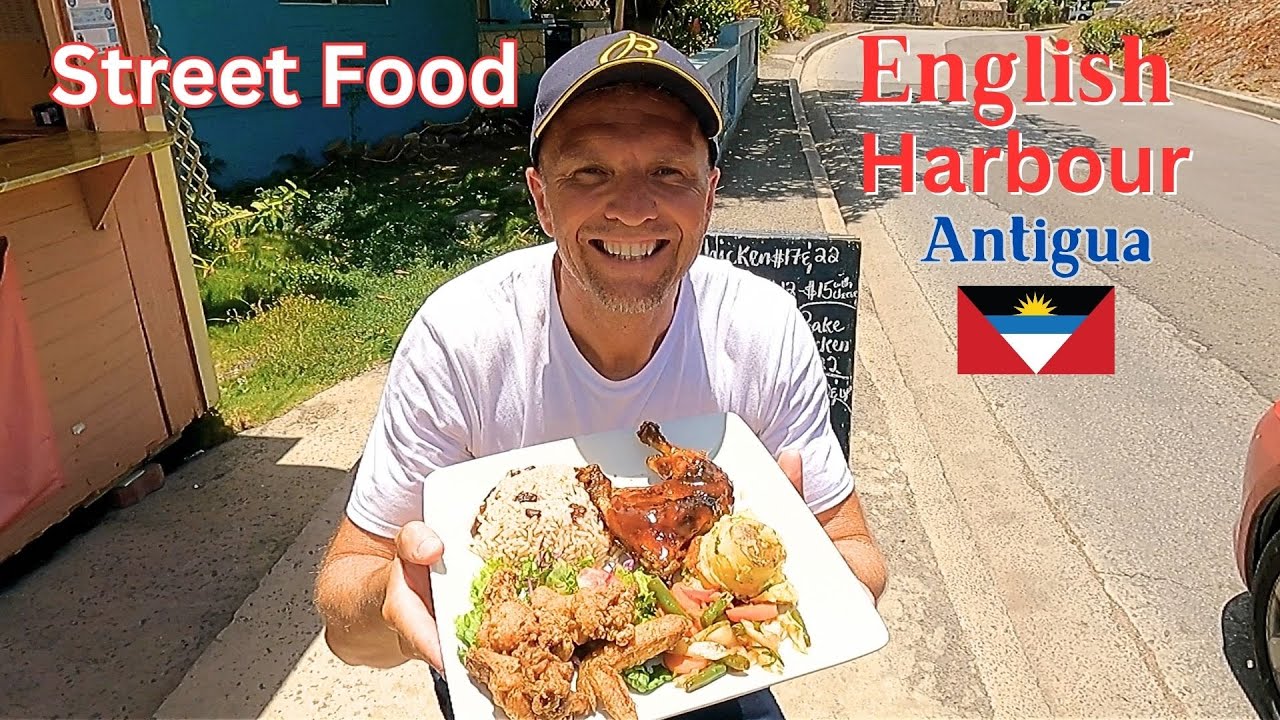 Amazing Antigua Street Food Must Eat in English Harbour, Zelma's Kitchen @Finding-Fish#streetfood