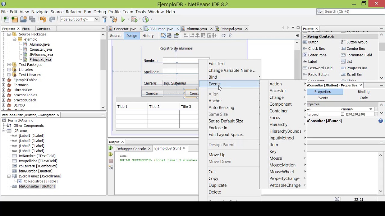 3.- Mostrar registros de mysql en  jtable java