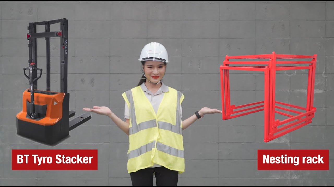 BT Tyro Stacker x Nesting Rack ーTOYOTA MATERIAL HANDLING THAILANDー