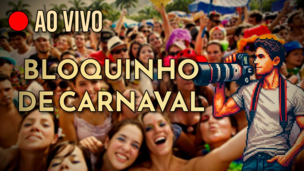 🔴AO VIVO no Rio de Janeiro: IRL no Bloquinho de Carnaval