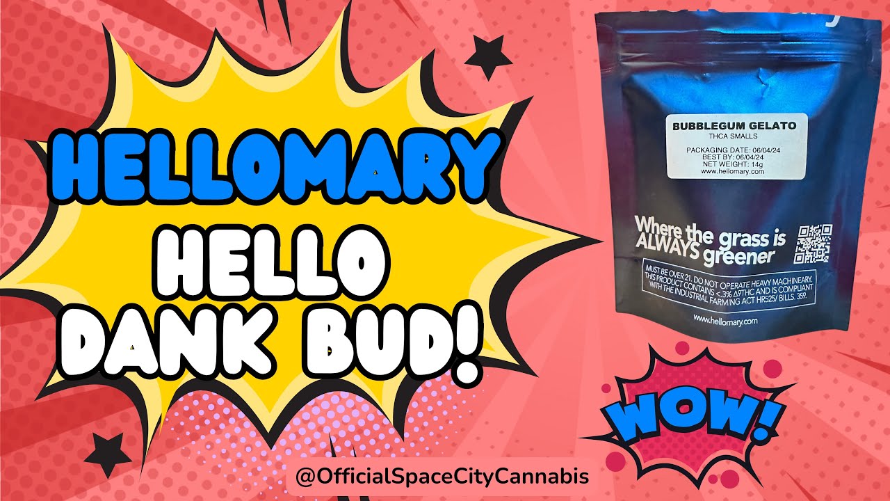 HELLOMARY THCA Review: Bubblegum Gelato Smalls (🍬🍨🤏🏽) LOUD PACK! Use Code: SPACECITY For 10% Off