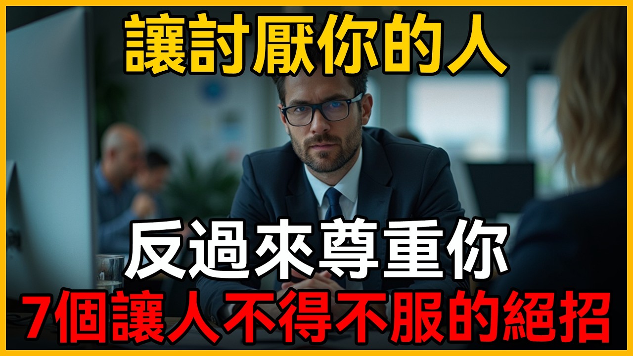 如何贏得真正的尊重，不是靠忍讓，而是靠這 7 種硬核能力，深度剖析，如何從被無視，被討厭，逆襲成為讓