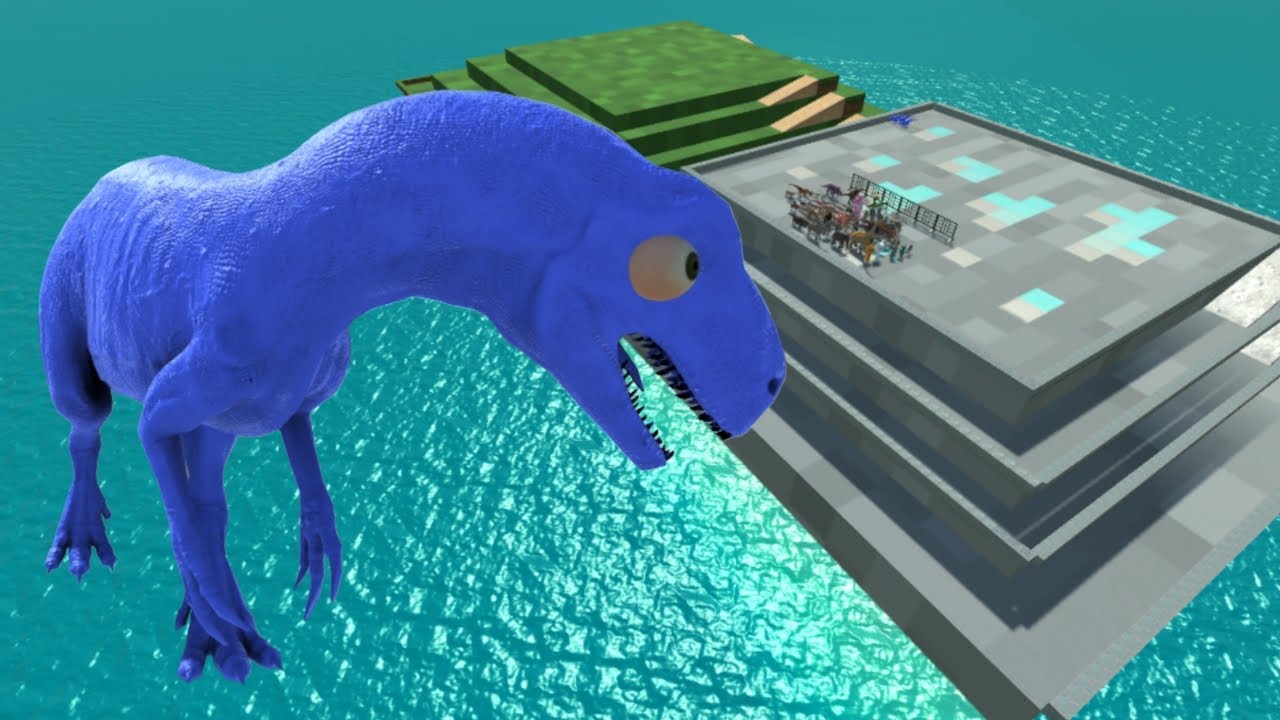 BLUE ALLOSAURUS HUNTIONG ALL ARBS UNITS