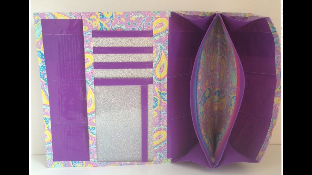 Tutorial: Duct Tape Mini Accordion Women's Wallet