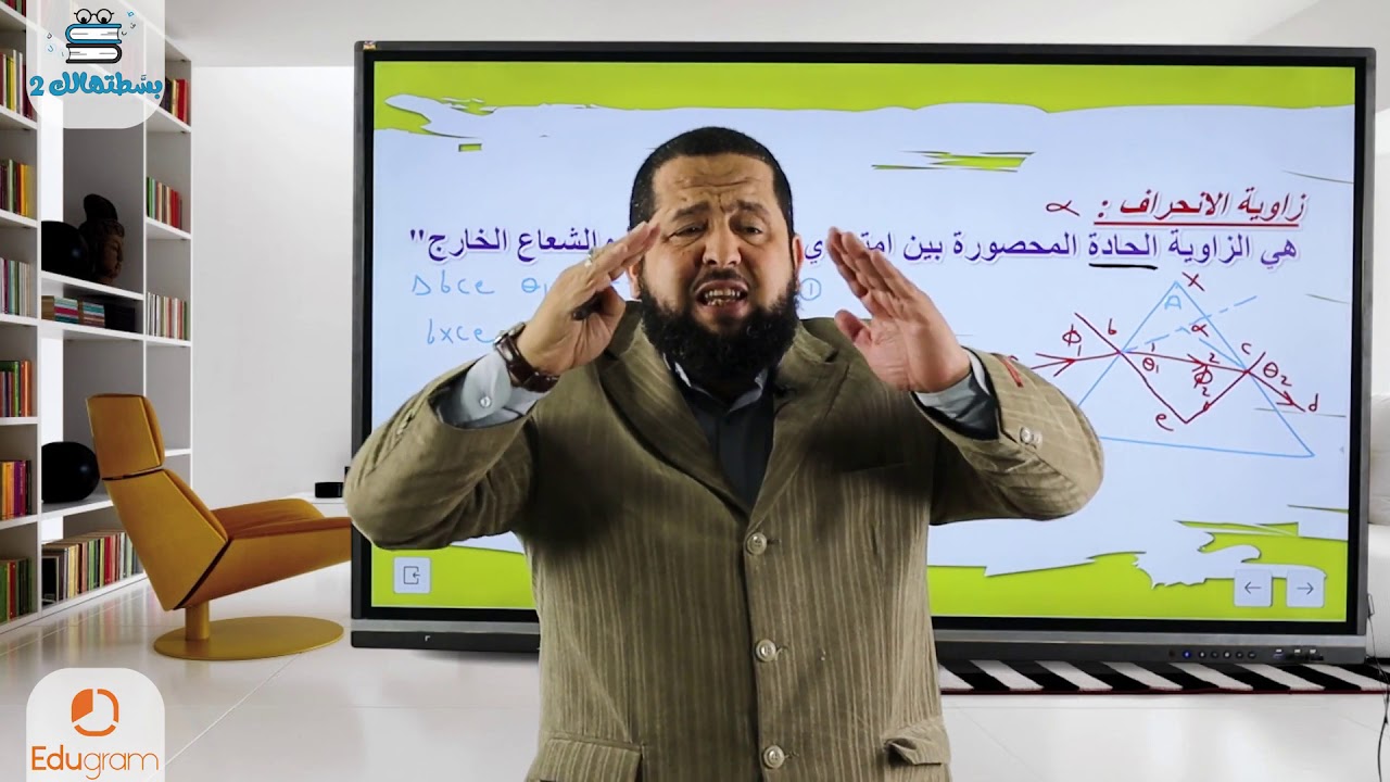 الانحراف في المنشور الثلاثي | ثانية ثانوي | فيزياء | مستر هاني البخاري