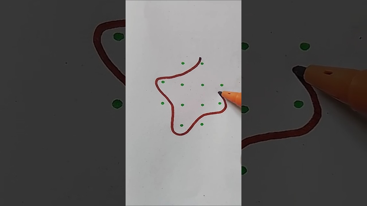 4*2 Simple Rangoli Design