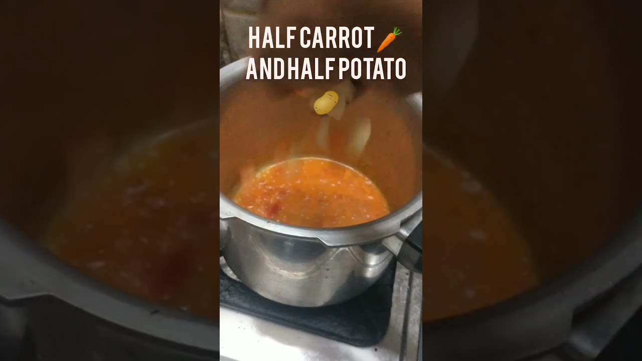 carrot 🥕 and potato 🥔 soup 🍲 from 8 month baby's #babysoup #baby #babyfood #carrotsoup #potato