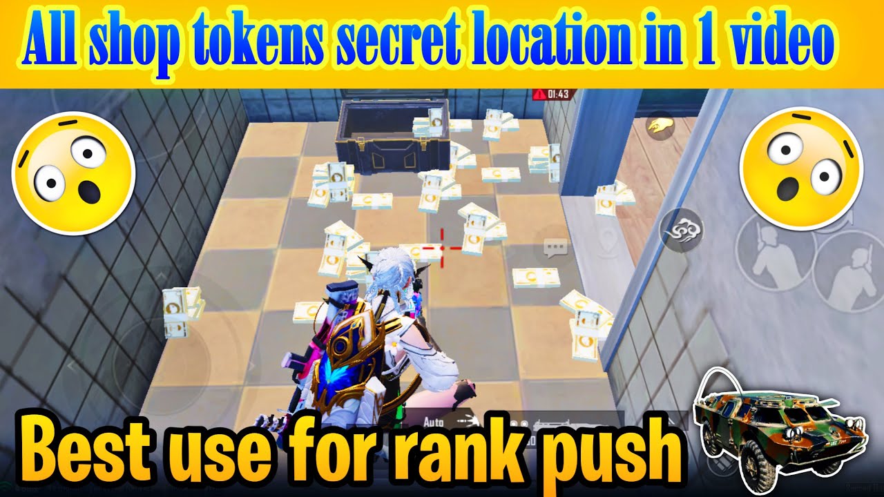 bgmi shop token box location in erangel / how to get more shop token in bgmi