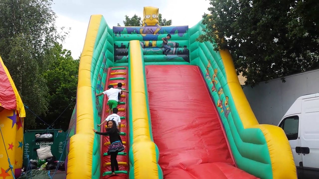 14/06/15 Ghaus Ahmad on jumping slide
