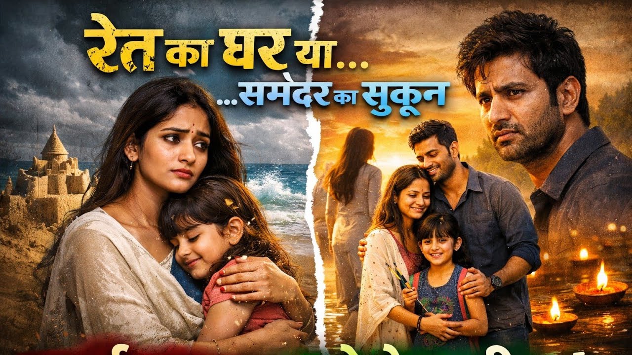 रेत का घर टूटा… तो मिला समंदर का सुकून 😢💔 | स्वार्थ हारा, सच्चे प्रेम की जीत ❤️ | Heart..