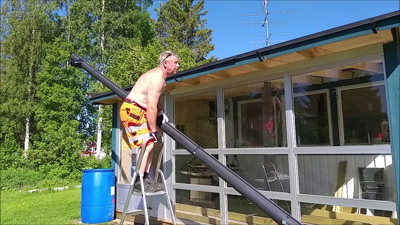 River gammal altan och bygger glashus, del 7