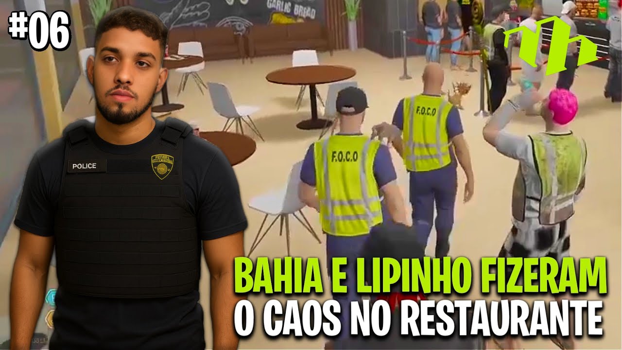 BAHIA E LIPINHO FIZERAM UM CAOS NO RESTAURANTE DO CONNOR - METROPOLE RP EP06