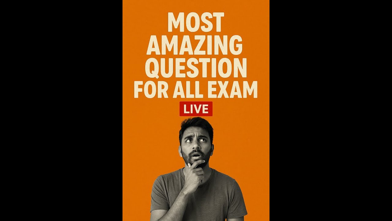 The Most Amazing Question Every Student Must Answer | LIVE