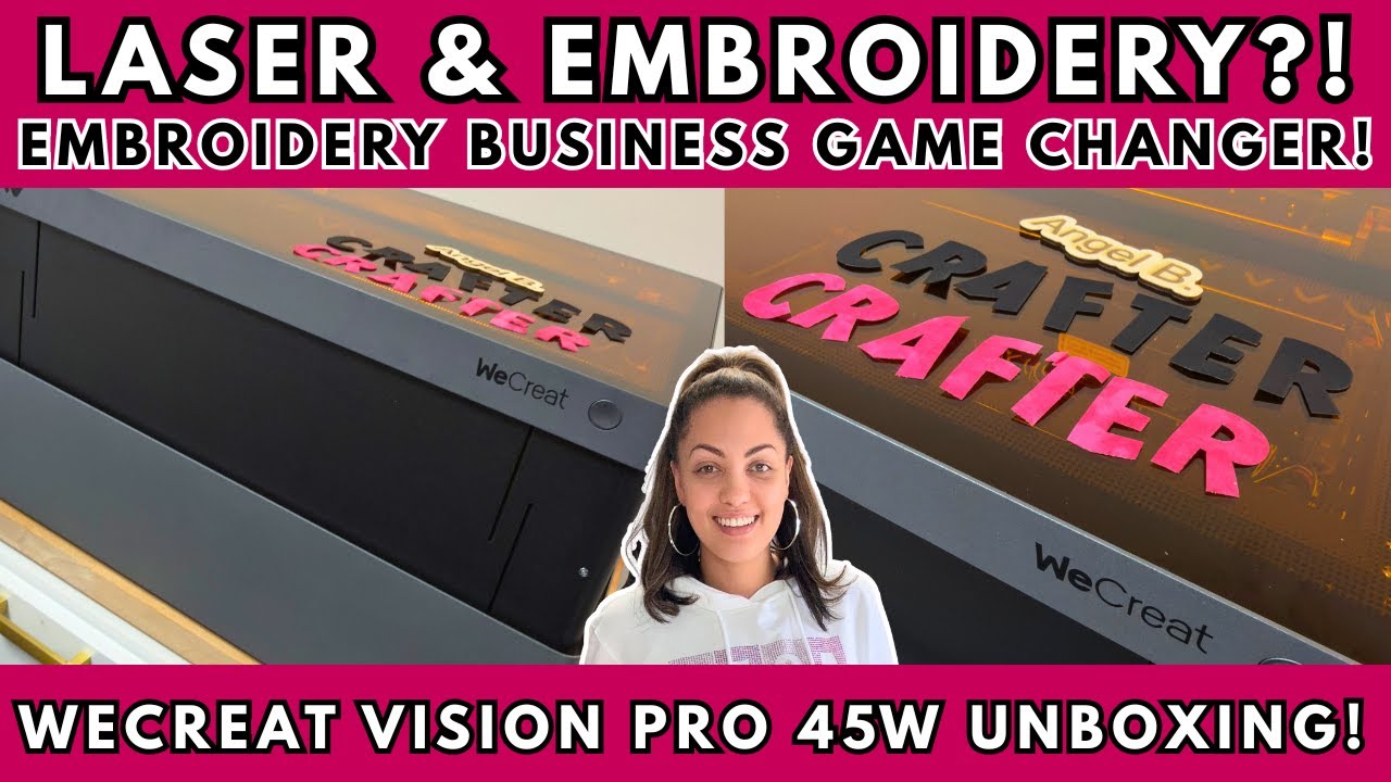 Лазерная вышивка и вышивка?! Распаковка лазерного вышивального станка WeCreat Vision Pro 45 Вт + ...